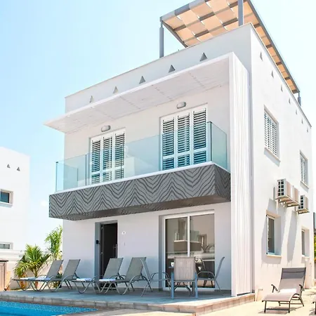 Nissini Nero, 3 Bedroom With Private Pool, 5 Min To The Villa Agia Napa